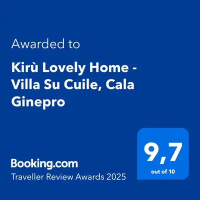 Certificato, attestato, insegna o altro documento esposto da Kirù Lovely Home - Villa Su Cuile, Cala Ginepro