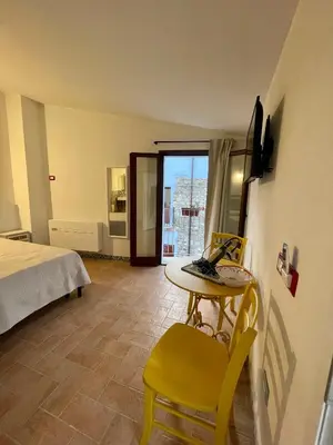 TV o dispositivi per l'intrattenimento presso Panoramic Loft con uso cucina,Casa Placida - Ammentos