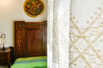Letto o letti in una camera di Appartamento Gelsomino, con A/C