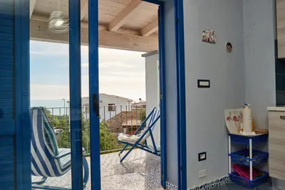 Balcone o terrazza di Casa Azzurra