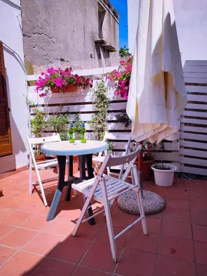 Balcone o terrazza di Nel Cortile della Casa di Carta, due Singole Unità