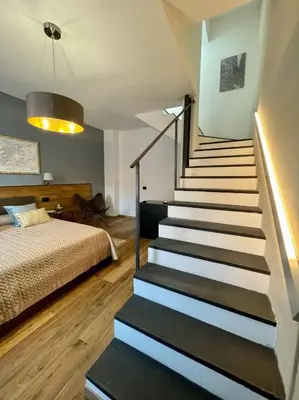Letto o letti in una camera di Suite 29A Olbia Center