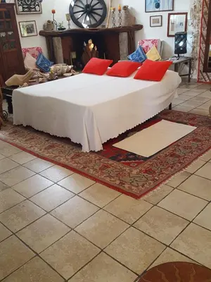 Letto o letti in una camera di GIARDINO DEL SOLE