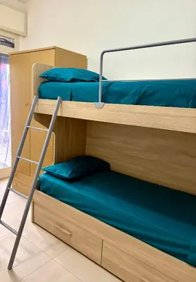 Letto o letti a castello in una camera di Appartamento Da Mariangela