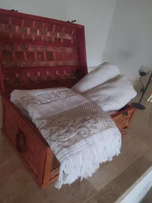 Letto o letti in una camera di Casa Ghirthalos