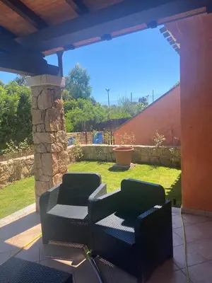Area soggiorno di Villa Azzurra sul mare