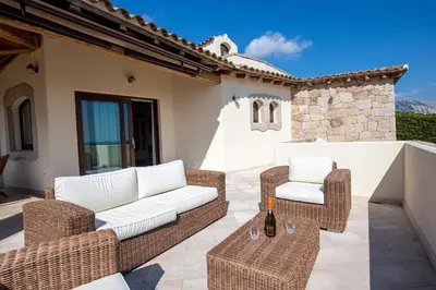 Area soggiorno di Villa Dalia Punta Molara San Teodoro