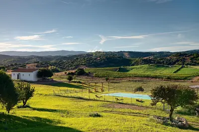 Paesaggio naturale nelle vicinanze della villa