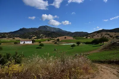 Paesaggio naturale nelle vicinanze della villa
