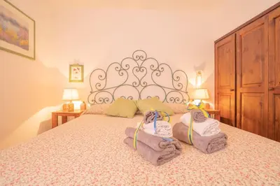 Letto o letti in una camera di Casa Turchese