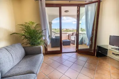 Area soggiorno di Vista Mare Apartment 5