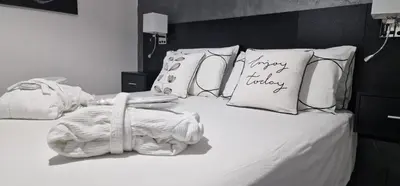 Letto o letti in una camera di Appartamento Camilla