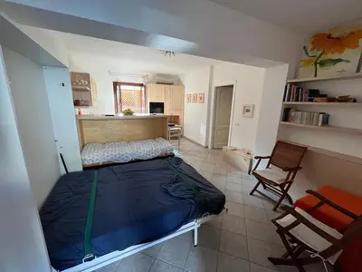 Letto o letti in una camera di Ampio monolocale