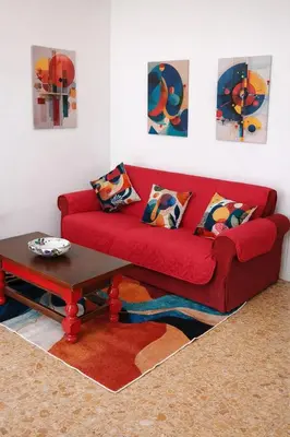 Area soggiorno di Flat in Olbia Centro