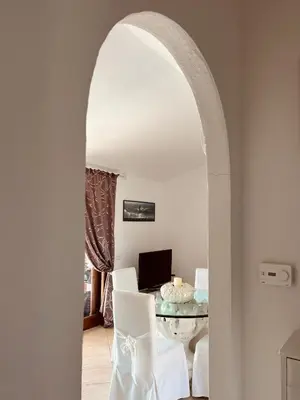 TV o dispositivi per l'intrattenimento presso Villa a Golfo Aranci con Vista su Tavolara